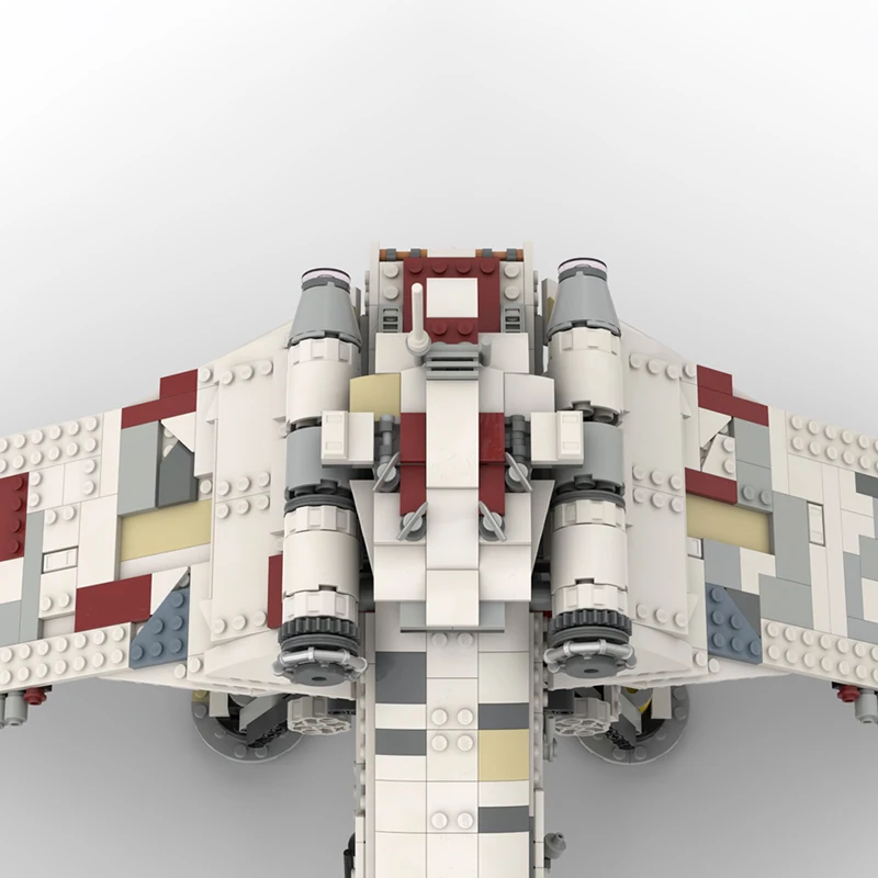 Hot Selling Sci-Fi Movies Republic Space Ship Building Blocks MOC-196169 Interstellar Transportation Model Bricks Kid Xmas Toys