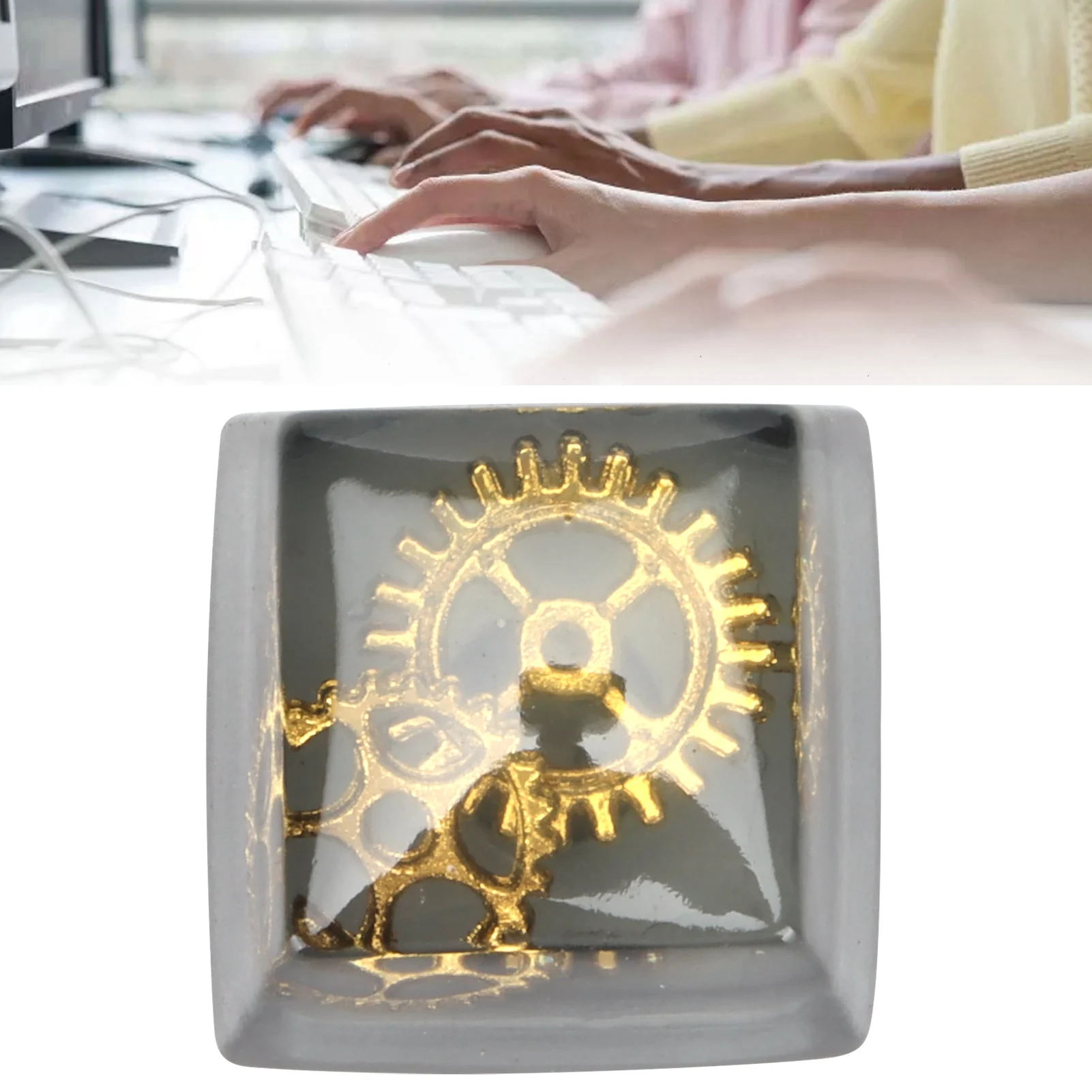 غطاء مفاتيح من الراتنج للوحة المفاتيح الميكانيكية المصنوعة يدويًا ومقاوم للتآكل وملحقات لوحة المفاتيح الميكانيكية العالمية #2