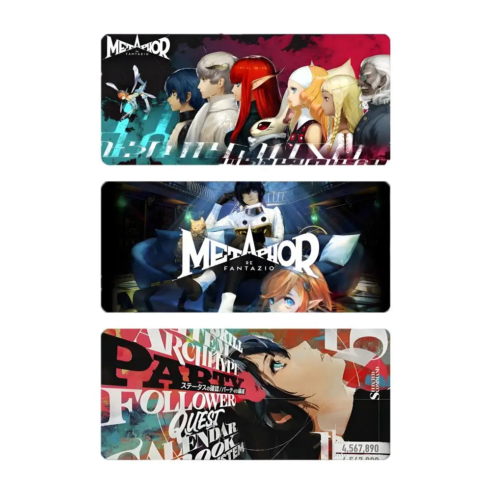Magical Epic Game M-Metaphor Refantazio Mouse Pad Large Gaming Mousepad with Stitched Edges Thickened Desk Mat PC