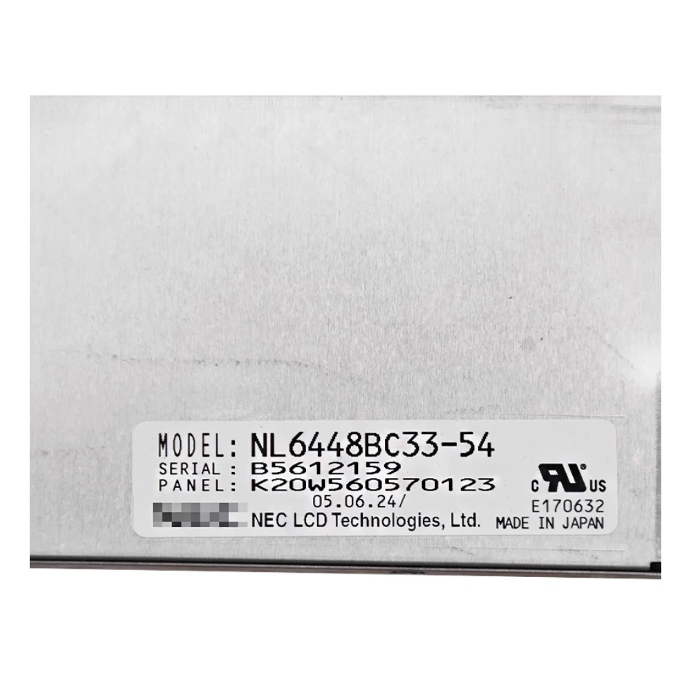 Original 10.4 polegada LCD NL6448BC33-54 NL6448BC33 54 640*480 CCFL TFT Display LCD Original para Equipamentos Industriais