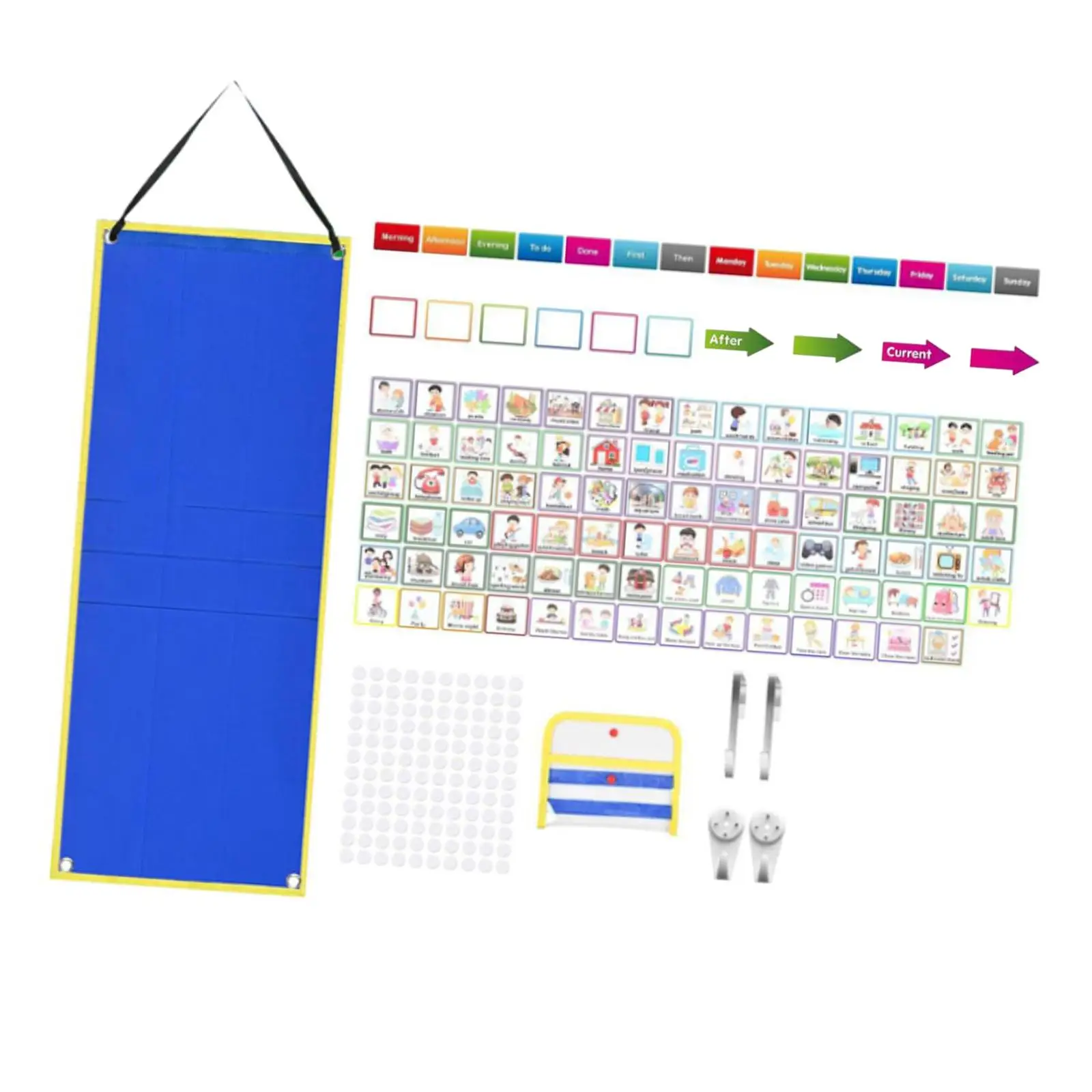 Kids Visual Schedule Calendar Behavioral Routine Chart Learning Materials for Classroom Nonverbal Kids Boys Girls Behavior