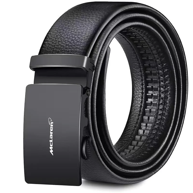 Cinturón de cuero vacuno, hebilla de cuero para hombre, capa superior de cuero, hebilla moderna de alta gama para Mclaren 720S GT 570 600LT 540C P1 Alcantara