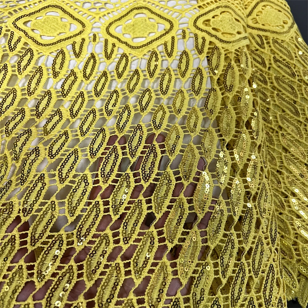 

Африканское кружевное полотно из углеродного волокна, хлопковые ткани, продается на метры, вышивка, стразы, для праздничных платьев, тюль, 5 ярдов