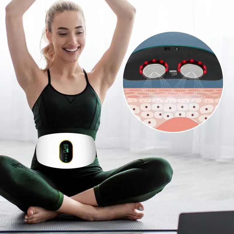 Abdominal Trainer Belt Electric Wrapped Massage Belly Stimulator Electric Surrounding Massager For Sleep Housework Study Working