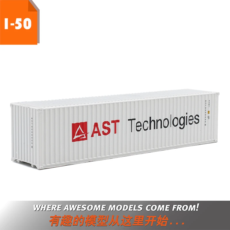 Collectible Diecast Toy Model Gift 1:50 Scale AST 40-foot Truck Ship Container Model Business Gift