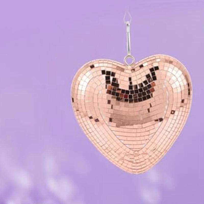 

Disco Ball Heart Shaped Disco Balls Decoration For Party,Bar,KTV,Etc.Hanging Disco Decor