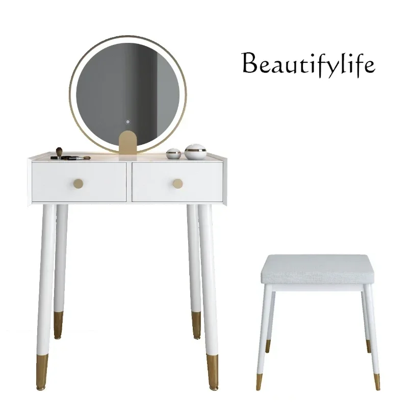 

YY Dresser Apartment Vanity Table Makeup Small European Modern Vanity Table Luxury Black Coiffeuse De Chammbre Furniture