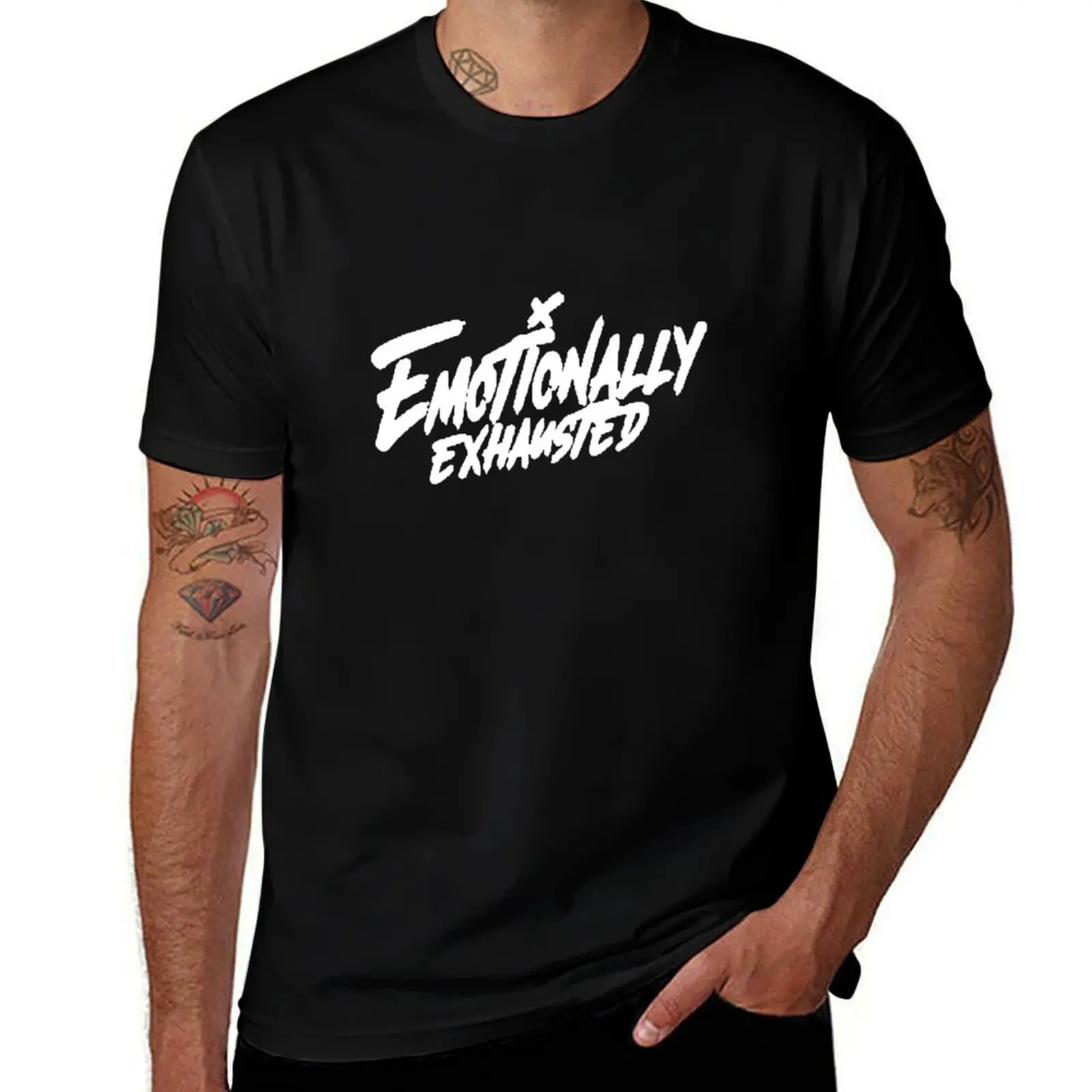 Best philip defranco merch emotionally exhausted T-Shirt printed t shirts for man t shirts with prints T-Shirt