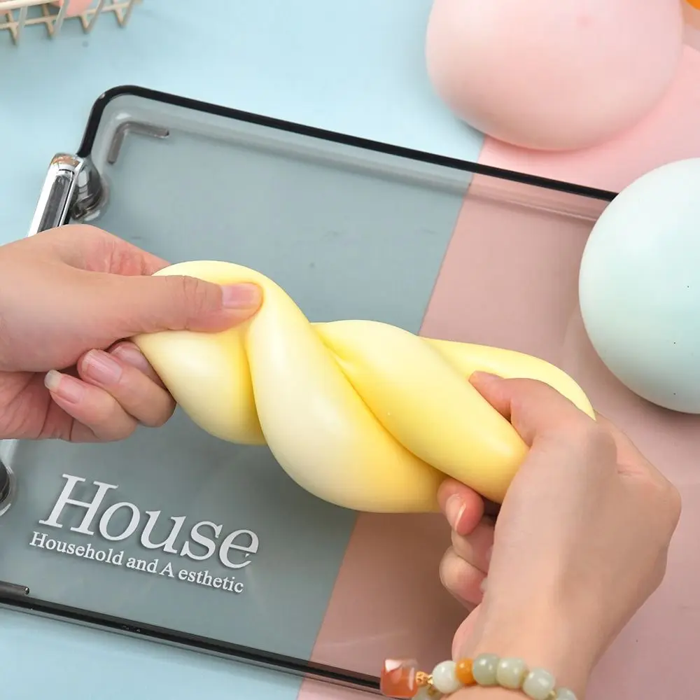 Bolas de queso fluidas Da Fu, juguetes para exprimir, juguete sensorial 3D interesante y relajado, juguete para exprimir frutas de silicona de 10cm, trabajadores de oficina