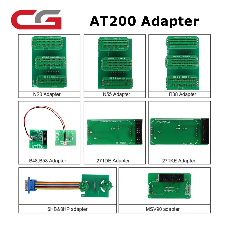 CGDI AT200 Adapter Work with FC200 ECU Programmer No Need Disassembly including 6HP & 8HP/MSV90/N55/N20/B48/B58/B38 etc