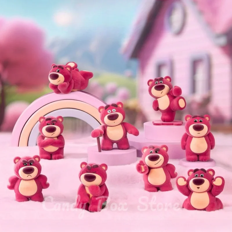 New Disney Lotso Lt'S Me 2 Strawberry Blind Box Bearsecond Generation Flocking Model Toys Collection Girls Surprise Gift