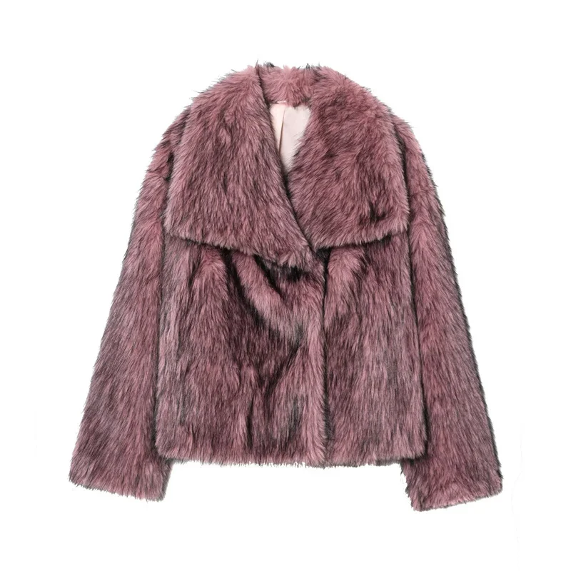 Women's Faux Fur Short Jacket Thicken Coat for Women 2026 New Fashion Autumn Winter Warm Parkas Chic Lady Outerwear