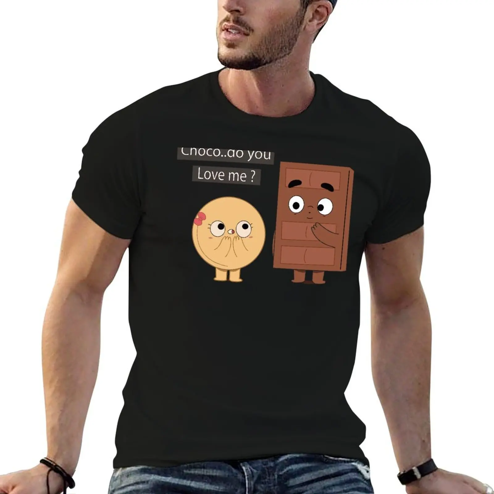 Choco lujo Panecake Choco marca Love camiseta ¿Té calidad alta amor camisas t Pareja hombre yo? Amante Romántico Divertido Hacer