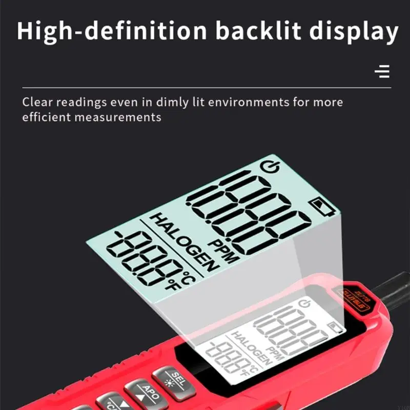 اختبار تسرب الهالوجين اختبار تسرب HVAC AC Sniffer CFCS HCFCS كاشف تسرب الغاز #6