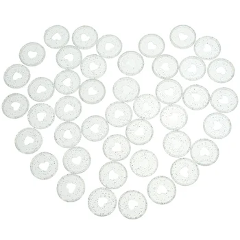 50Pc Kleurrijke Glitter Pailletten Notebook Paddestoel Gat Gesp Bindmiddel Ring Schijven Knop Planner Bindmiddel DIY Plakboek Accessoire (28mm)