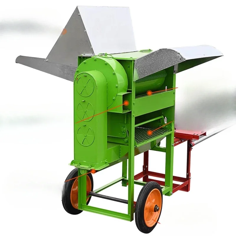 Household wheat, rice and corn small automatic multi-function harvesting