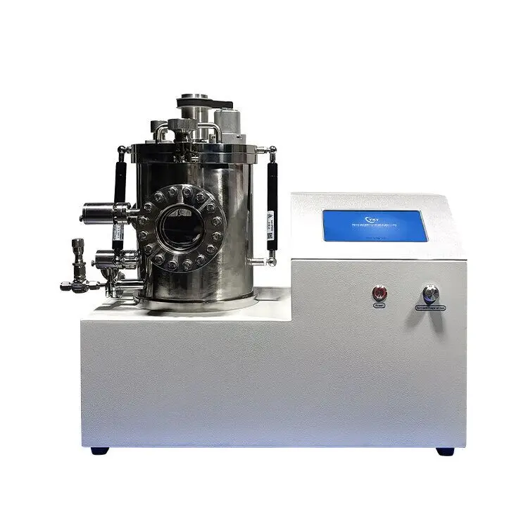 Small high vacuum metal pvd evaporation coating machine with rotary evaporator stage