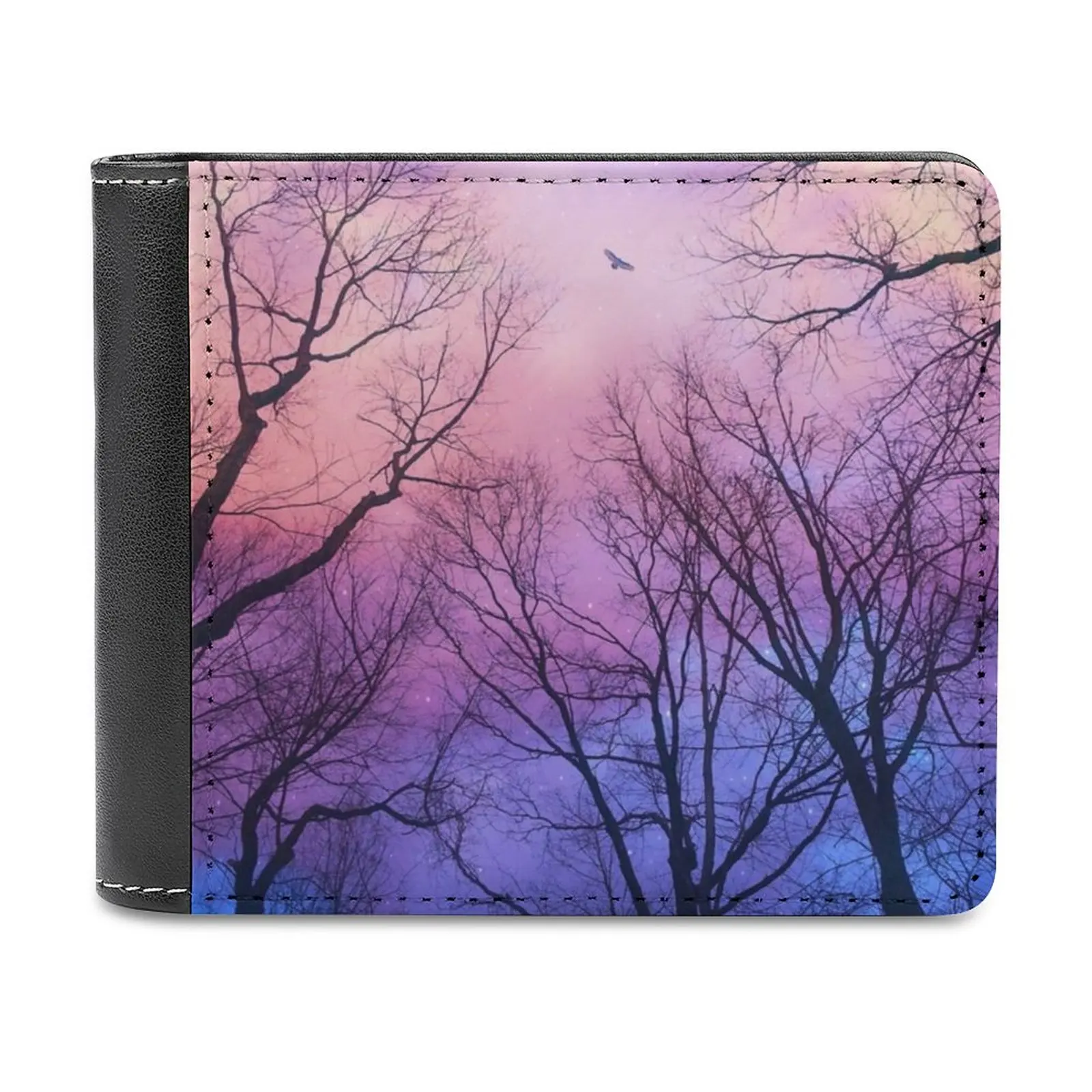 

A New Day Will Dawn Новые мужские кошельки из искусственной кожи Мужской кошелек высокого качества Мужской кошелек New Dawn New Day Sunrise Treetops Clouds