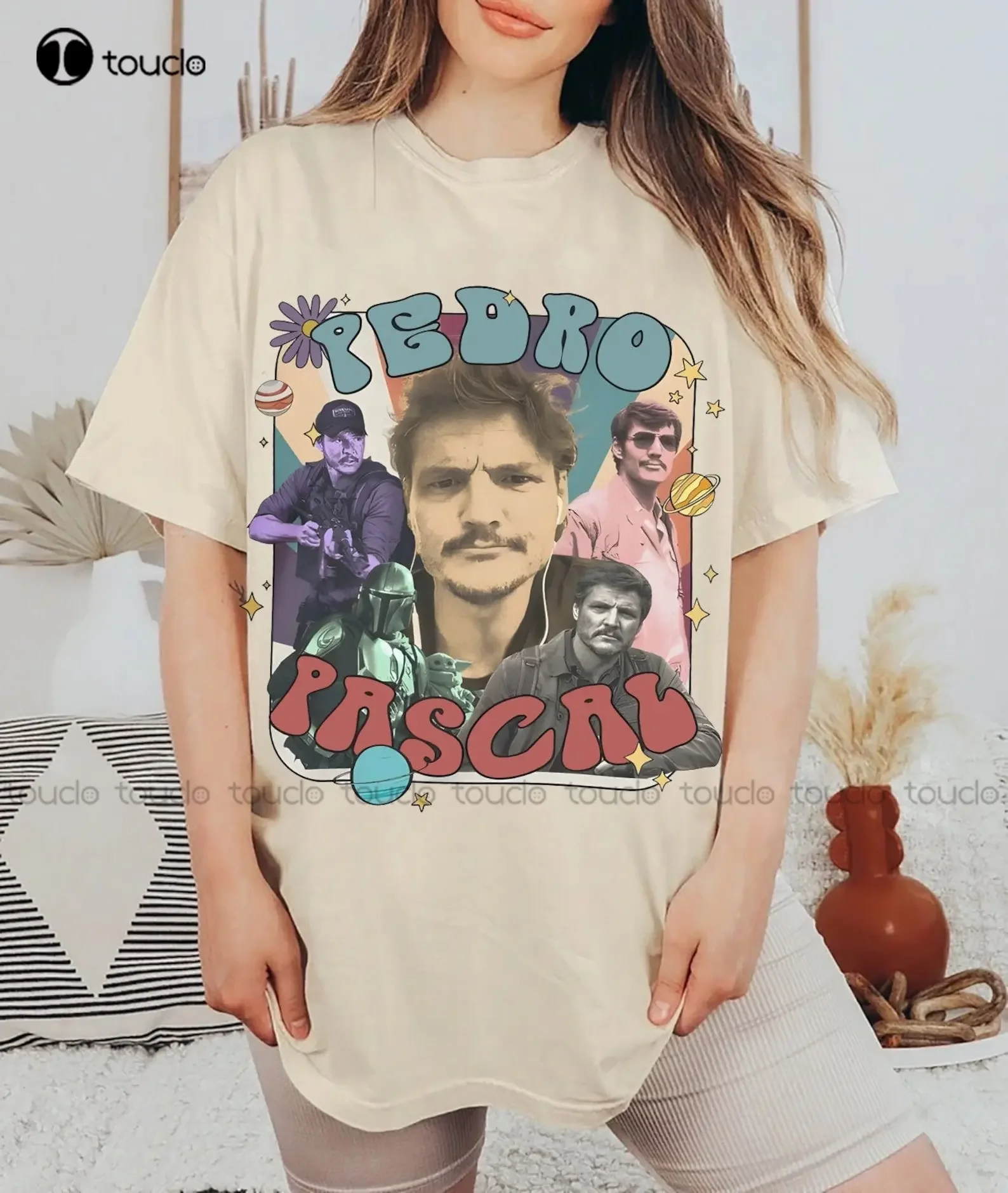 Pedro Pascal Shirt Actor Pascal Shirt  T-Shirt Oversized T Shirts Custom Gift Xs-5Xl New Popular