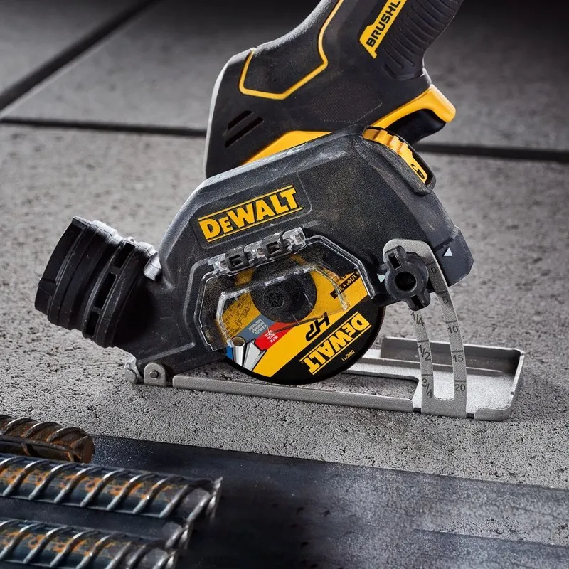 Imagem -06 - Brushless Serra Circular Elétrica sem Fio Mini Recarregável Ferramenta de Corte Portátil Corte Ferramentas Elétricas 20v Dewalt-dcs438