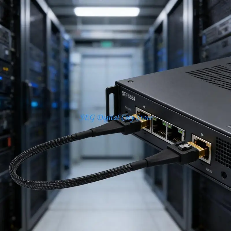 

U75B Flexible SFF8654 Male To Male Cable Cord Optimized For PCIe4.0 Compatibility