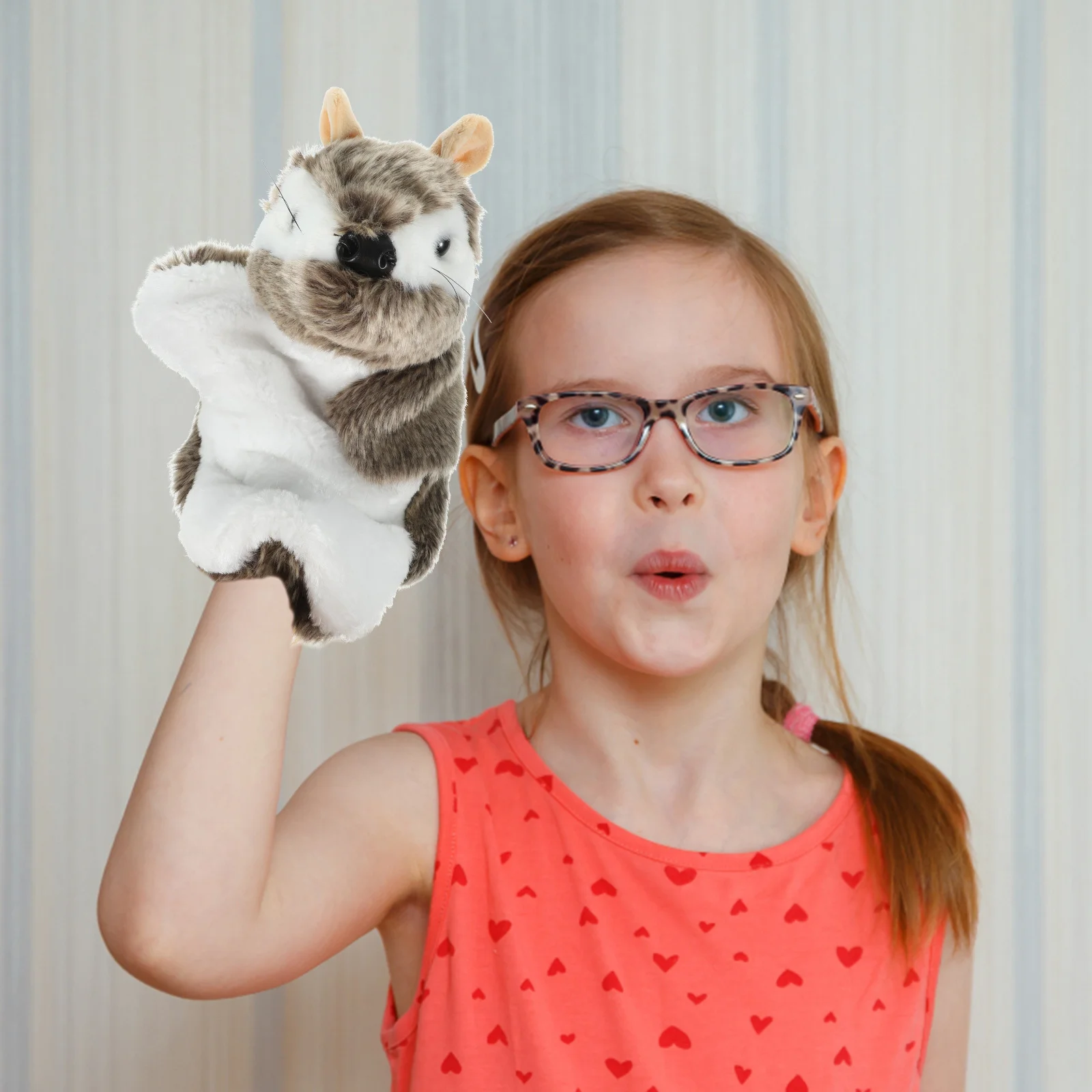 Lalka ręczna zabawka do wczesnej edukacji dla dzieci żaba wypchane lalki zwierząt pluszowe zabawki dla dzieci