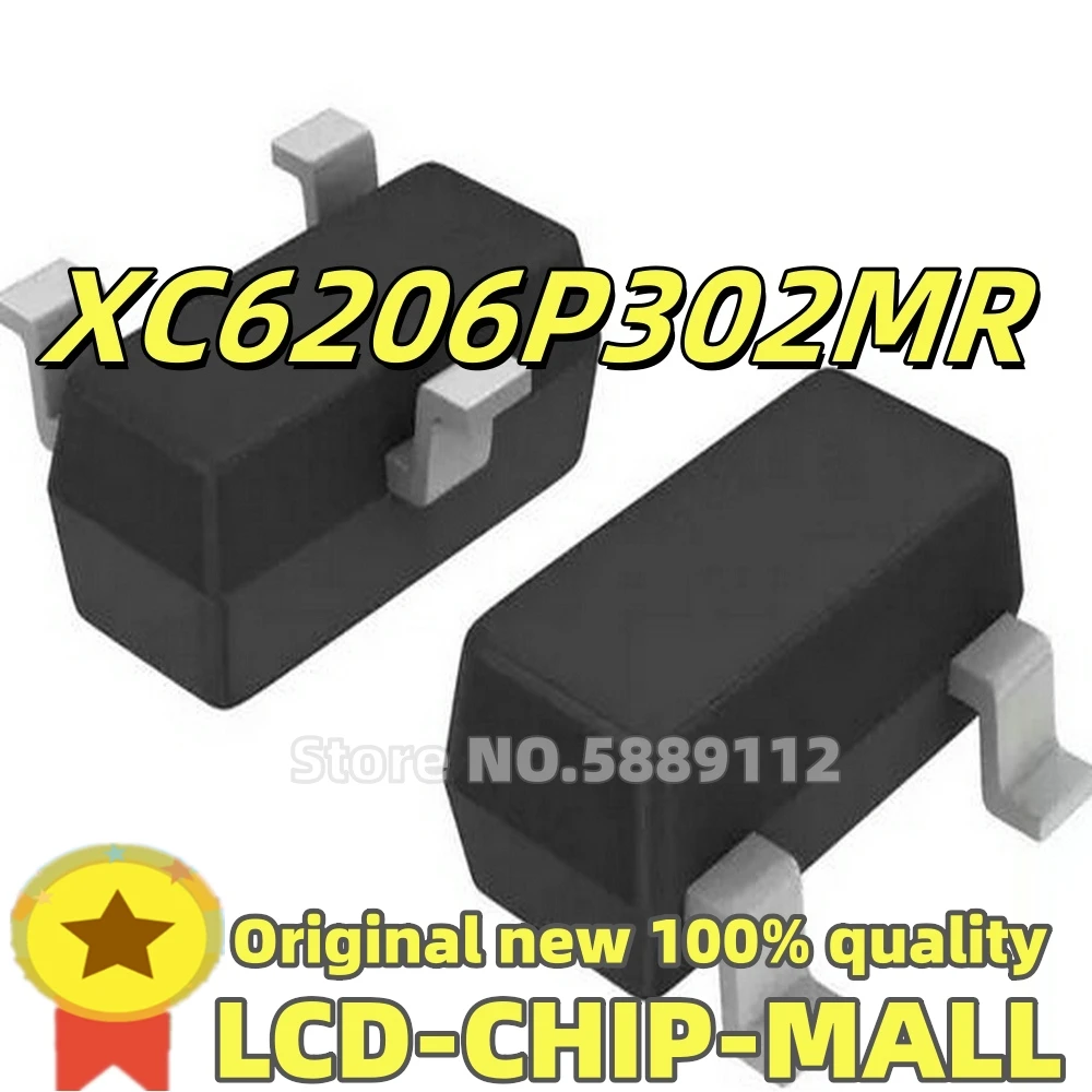 20PCS  XC6206P302MR   SOT-23     XC6206P302       IN STOCK