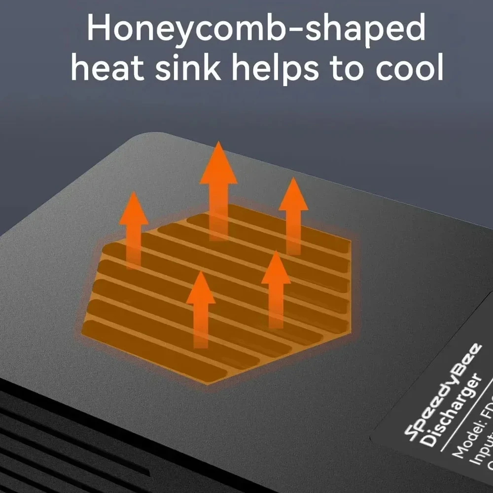 Descargador de batería SpeedyBee FDQ 3-6S 60W para Dron RC compatible con carga rápida hasta 60W alarma de bajo voltaje XT60