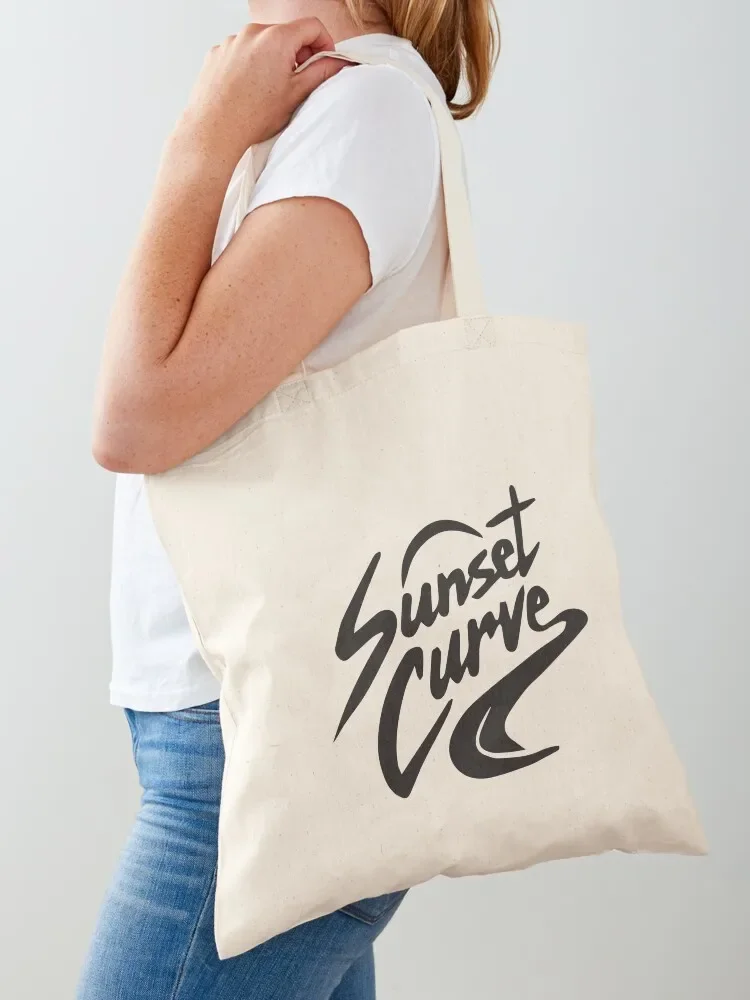 Sunset Curve logo Tote Bag Women's handbag eco bag folding tote bags cloth bags Tote Bag