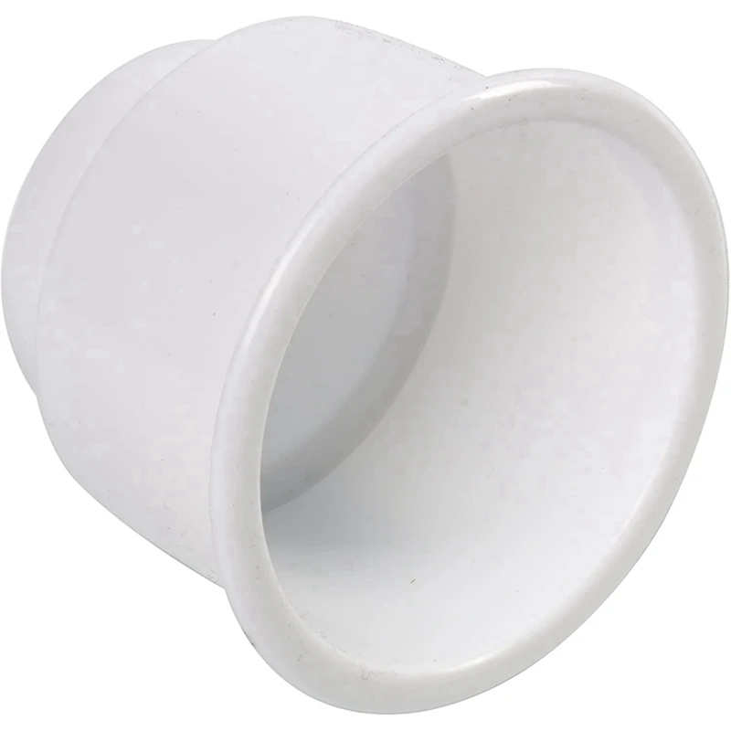 12Pcs Recessed Drop In Plastic Cup Drink Can Holder With Drain For Boat Car Marine Rv (White)