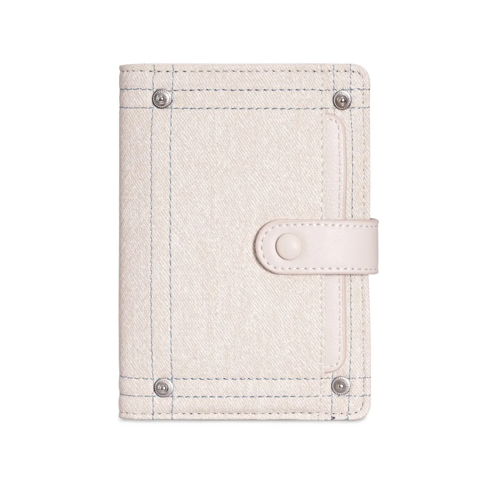 

Card Holder PU Passport Bag Passport Cover Airplane Check-in Denim Passport Clip Card Case Ticket Holder Card Storage Bag