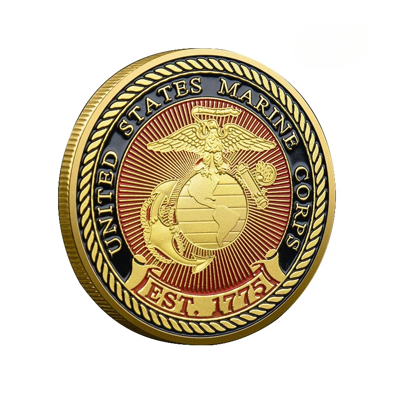 U.S. Military Semper Fidelis Souvenir Coins Marine Corps Commemorative Coin Forever Faithful Medal