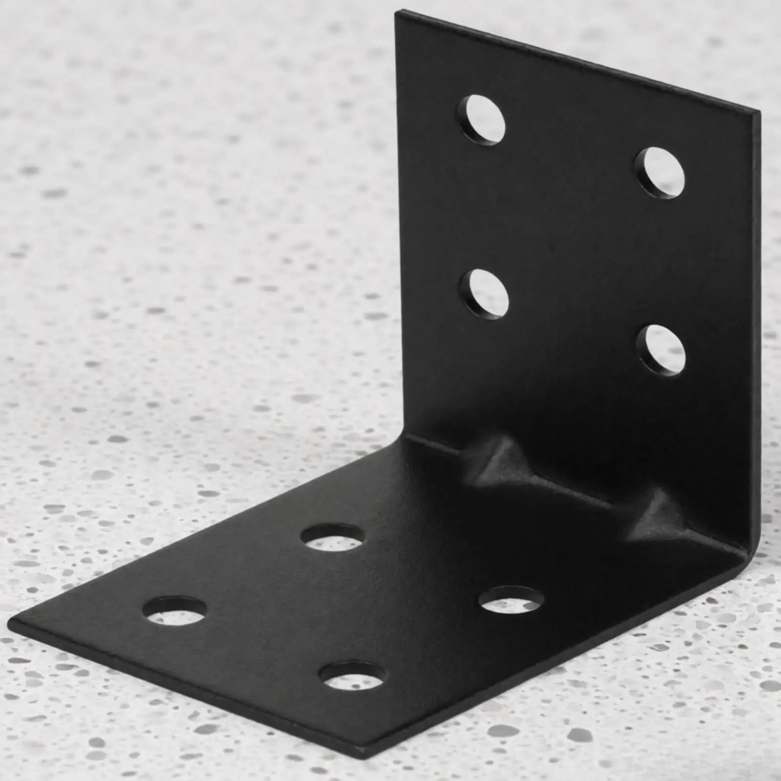 Reinforced Carbon Steel Bracket Support with Gusset for Structural Mounting and Custom Shelf Projects