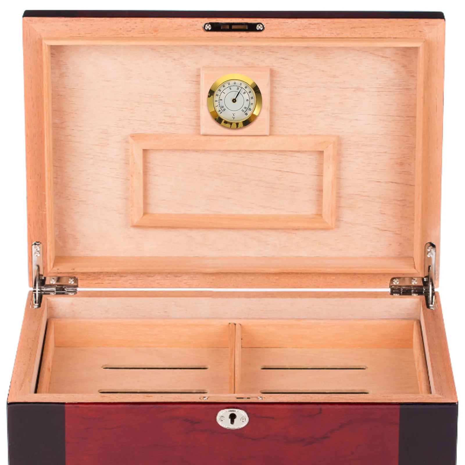 

Metal Thermometer Box Guitar Case High Precision Temperature Gauge Guitar Box Thermometers Inlaid