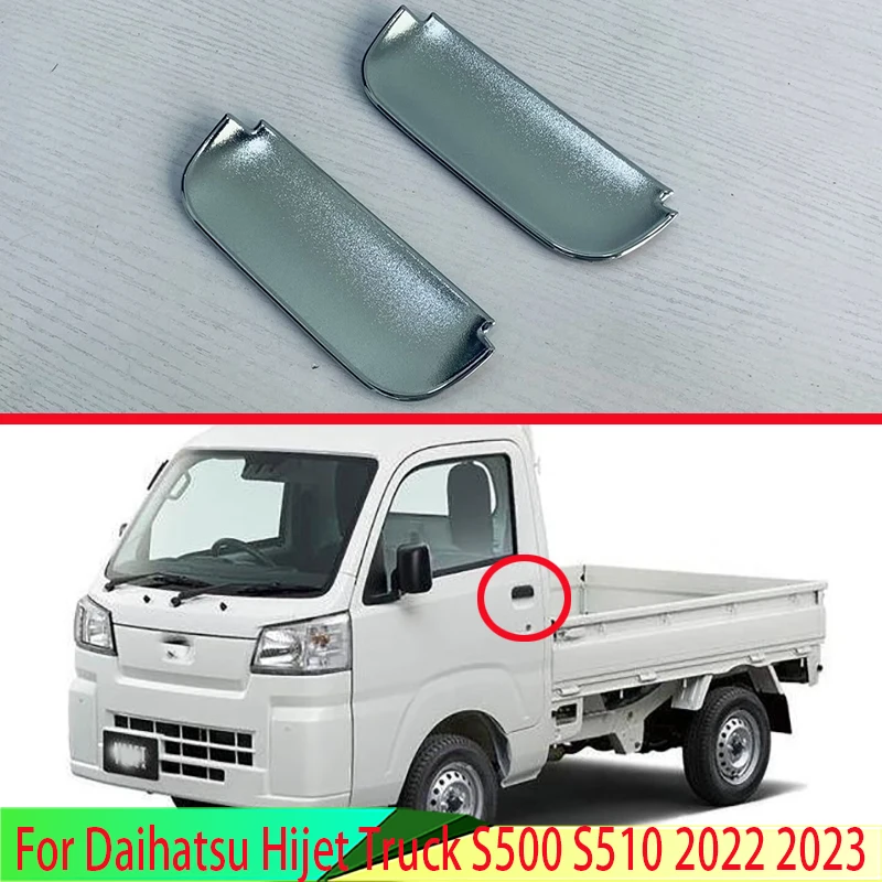 

For Daihatsu Hijet Truck S500 S510 2022 2023 ABS Chrome Door Handle Bowl Cover Cup Cavity Trim Insert Catch Molding Garnish