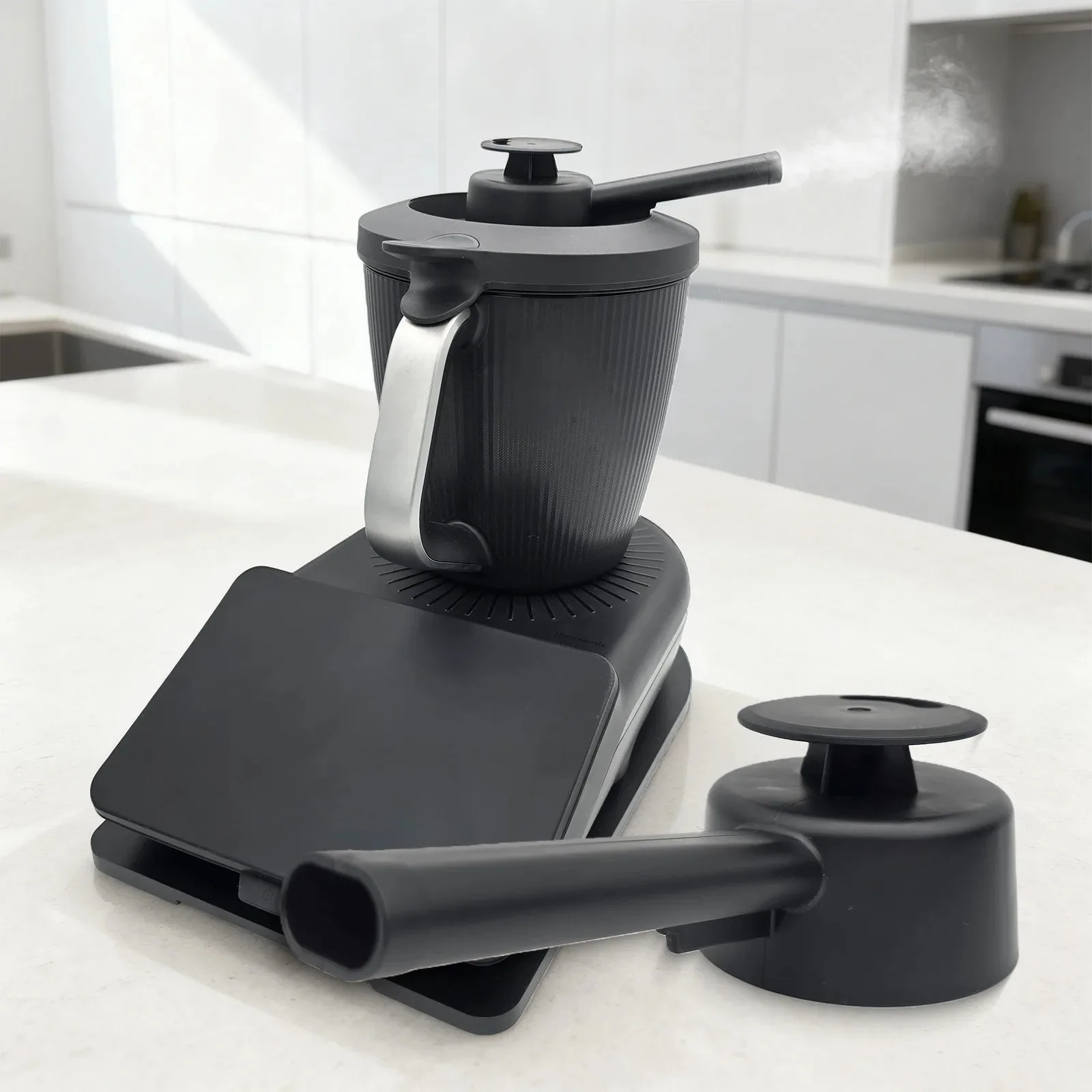 Steam Diverter for Thermomix TM7 360° Rotating Cooking Steam Deflector Kitchen Guide Pipe Cabinet Protection Accessory