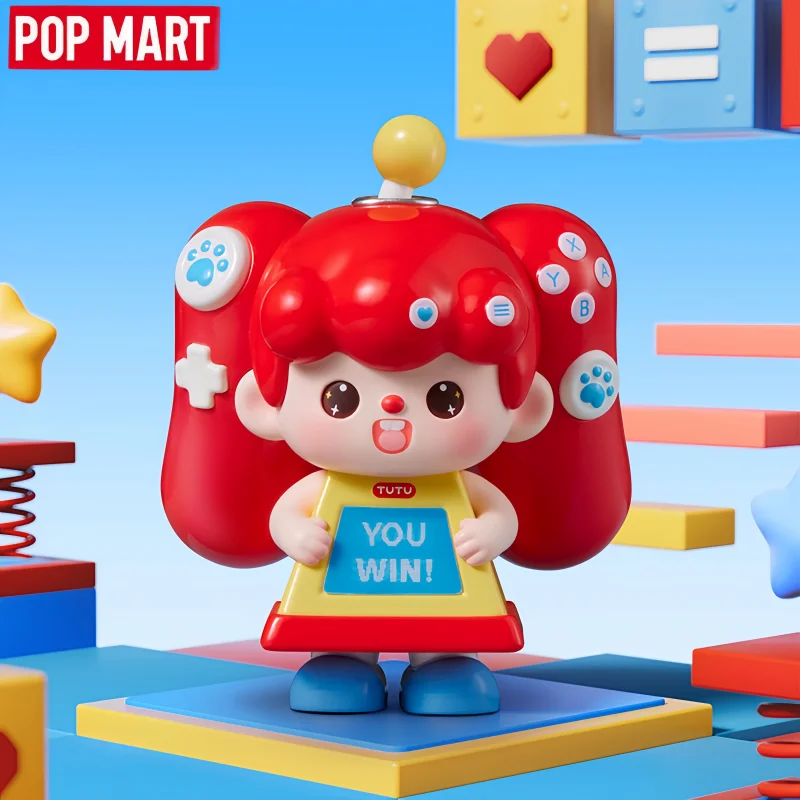 

POP MART, оригинальная серия SUPERTUTU Happy-ing, слепая коробка, кавайная кукла, подвесные карточки, брелки, ограниченные издания, подарки на день рождения для девочек