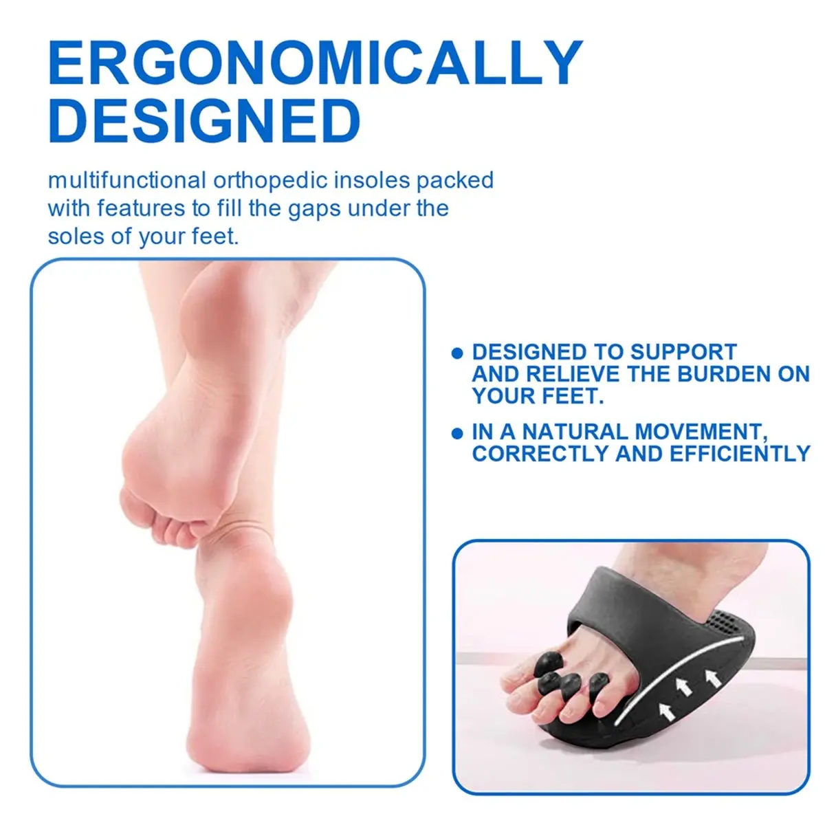 Sandálias de massagem nos pés - Chinelos de reflexologia de acupressão para homens e mulheres, estimulador muscular profundo