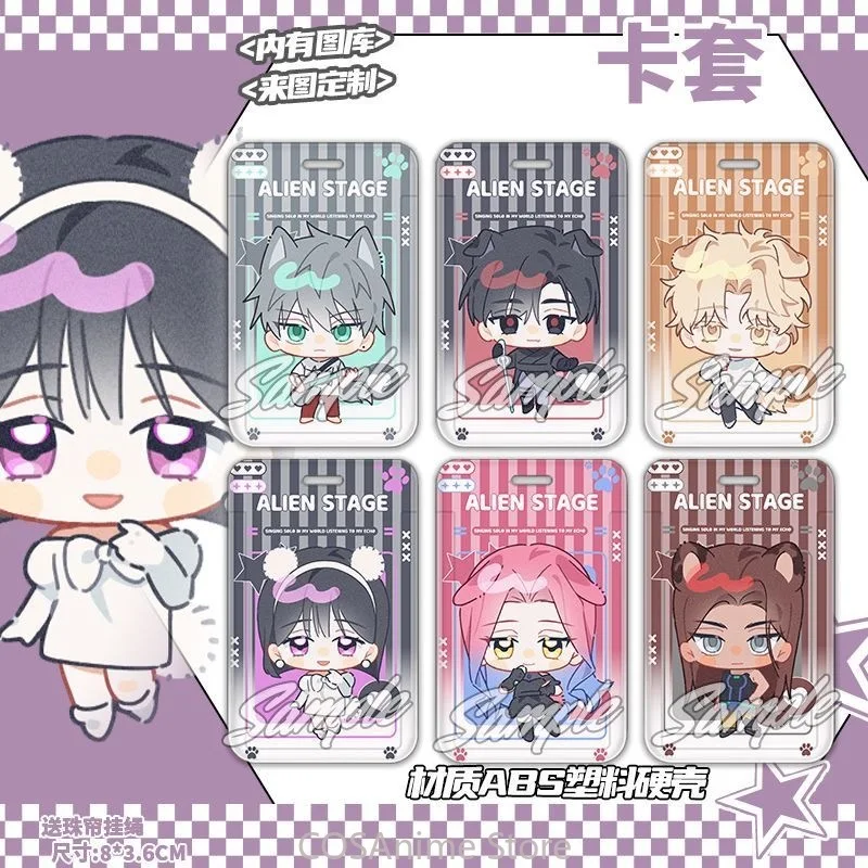 

Alien Stage ivan till luka mizi sua Anime Cosplay Card Holder Cosplay Bus Card Case PVC Cover Pendant Key Ring Fans Xmas Gift