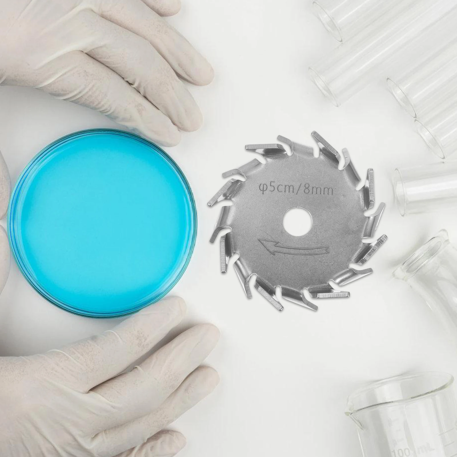 

Stirring Blade Dispersion Disc 8mm Mixing Paddle Hole Mixing Paddle Stirrer Lab Homogenizer Stainless Steel Tool