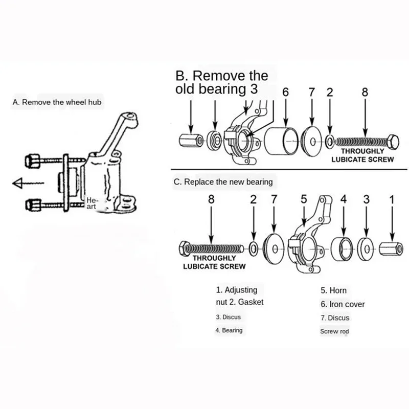 31pcs Wheel Drive Bearing Removal Installation Tool Kit Set for Front-wheel Drive Iron Sleeve Bushing Bearing Disassembly Puller