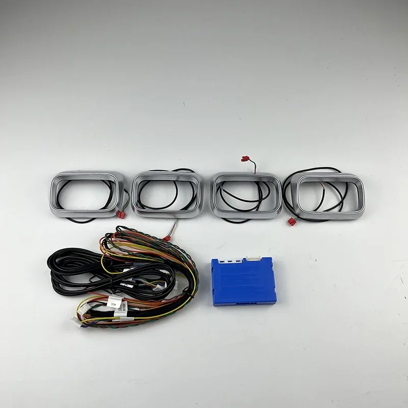 Pop For Benz GLE GLS W167 2020 2021 2022 64-Colors Led Tweeter Cover Ambient Light Speaker Cover Tweeter Interior Roof Lamp