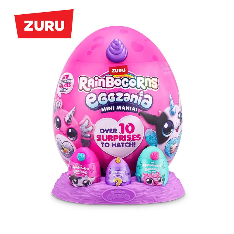

Zuru New Zealand Rainbocorns Eggzania Mini Mania: Волшебное яйцо-единорог с более чем 10 сюрпризами для вылупления, коллекционная детская игрушка, подарок