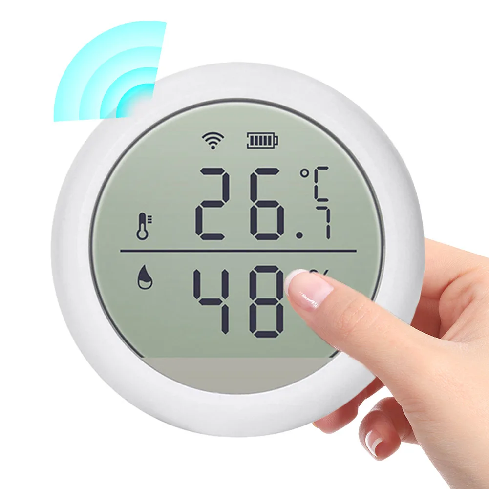 Termometro igrometro digitale WiFi intelligente Supporto Alexa Google Assistant Rilevatore termometro igrometro interno