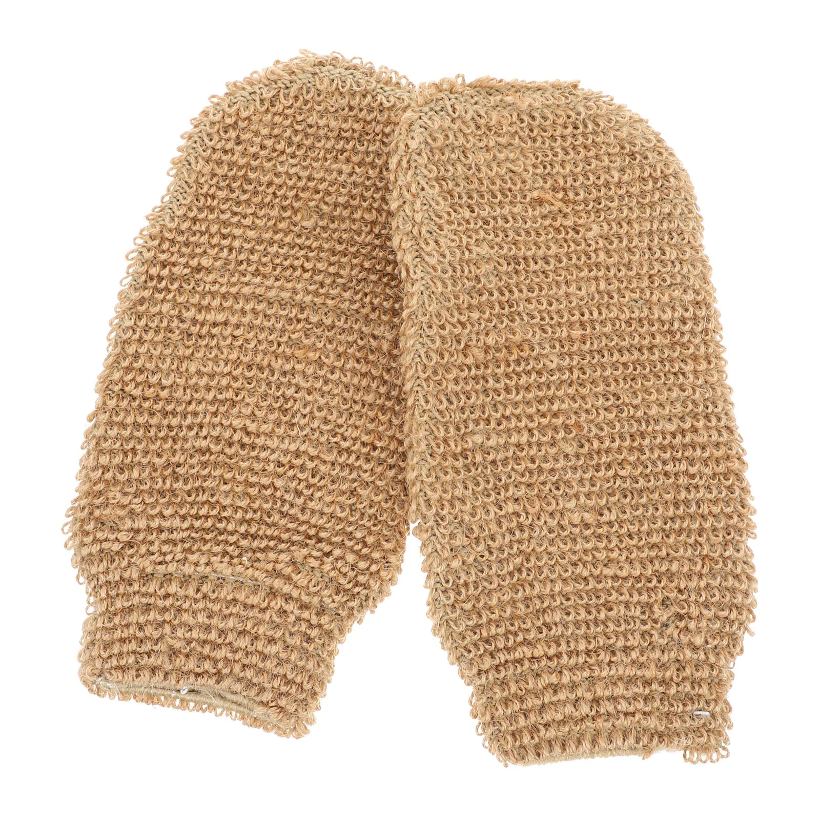 

2 PCS Hand Towels Bathroom Jute Gloves Cleaning Shower Rubbing Body Washing Mesh Brush Mittens