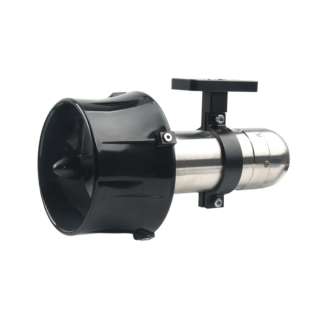 FATJAY KYI-8ET 24V/48V 8kg propulsor submarino de empuje, FOC ESC incorporado, carcasa de acero inoxidable 316 para tablero de pulpa de barco RC