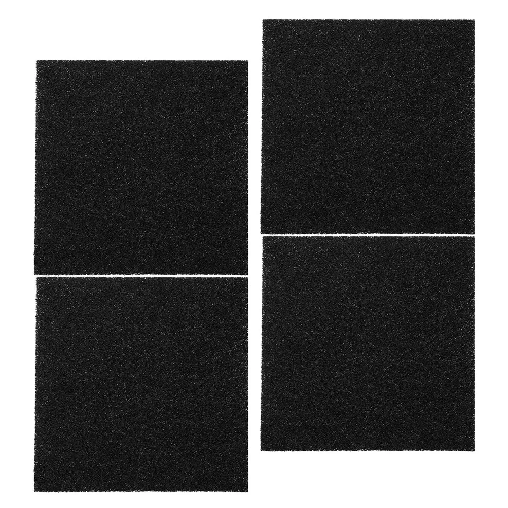 4Pcs Kitchen Compost Filters Square Charcoal Filter Replacement for Compost Bucket Odor Remover Trash Bin Filtration Accessory