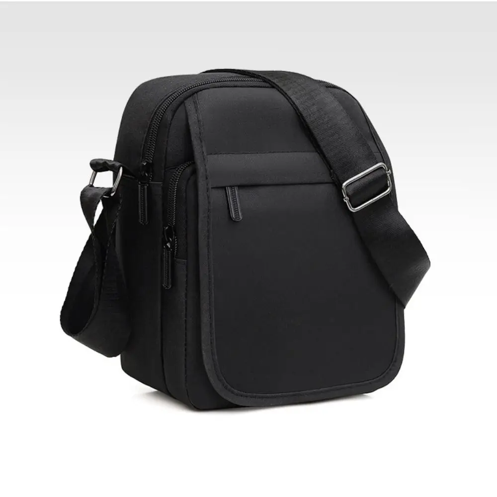 Bolsa de ombro transversal Oxford masculina de grande capacidade, bolsa antiroubo para telefone, resistente ao desgaste, multicamadas, bolsa de mensageiro empresarial, nova