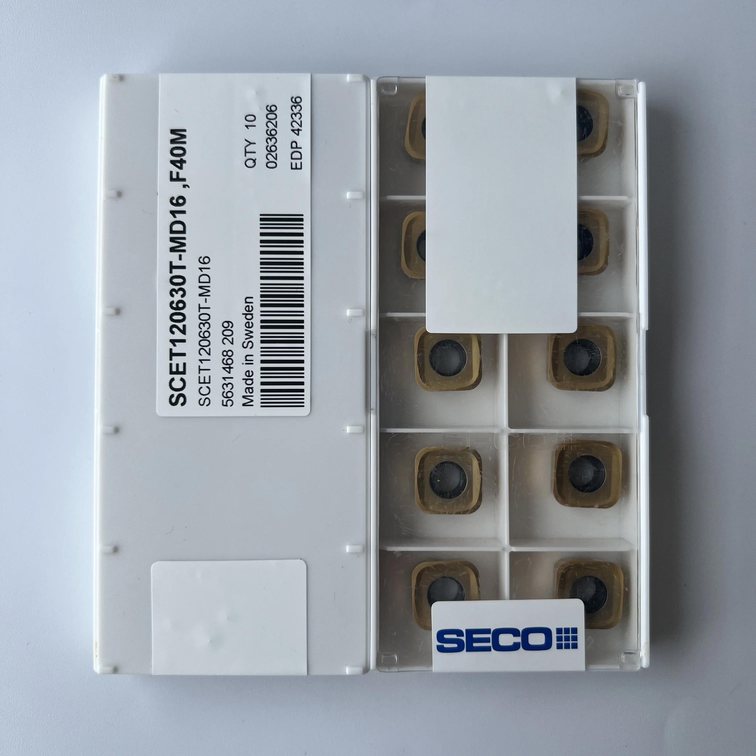

SCET120630T-MD16,F40M / Original product CNC cemented carbide blade 10 Pcs