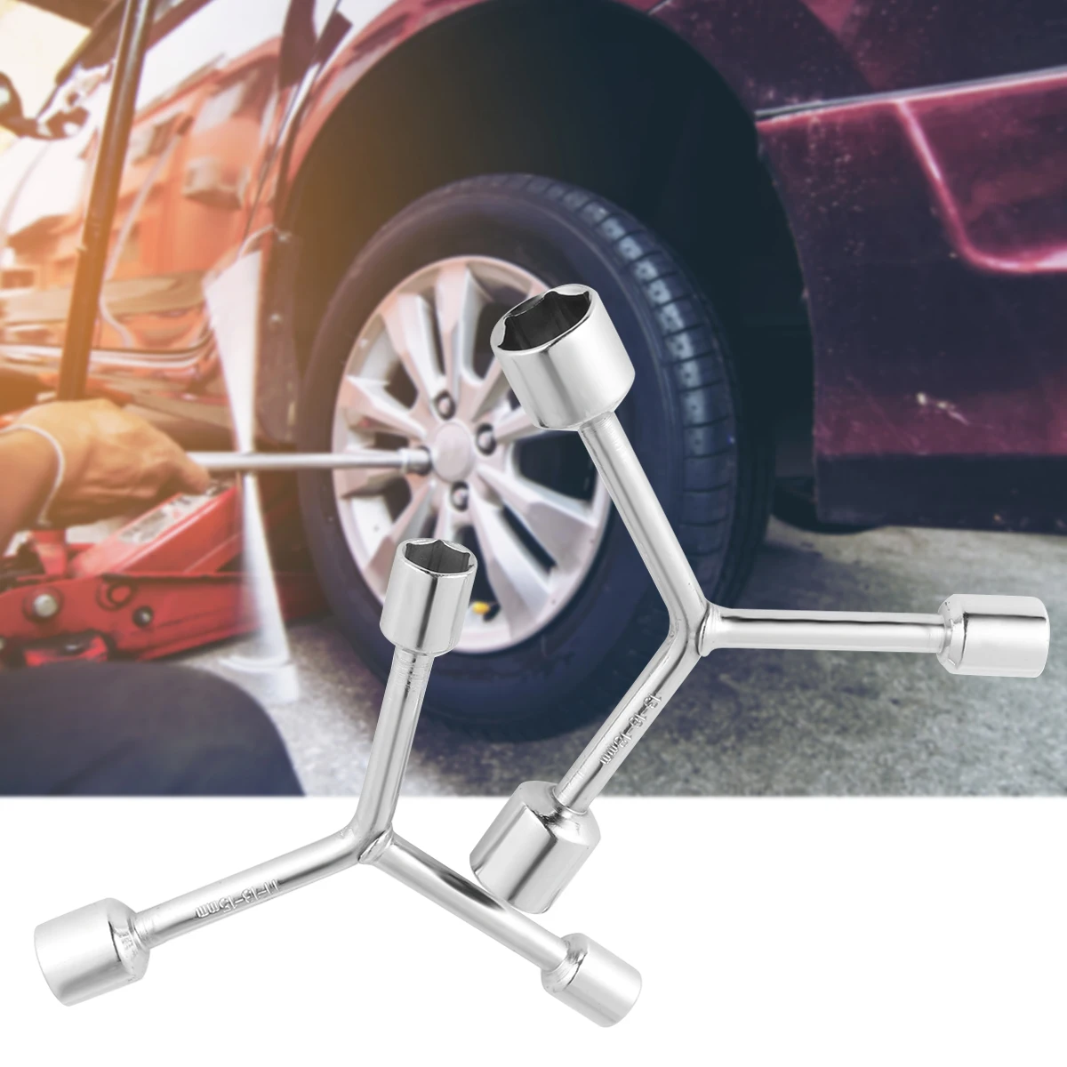 

Sturdy Wrench Set Key Steel Construction Y Shaped Spanner Tool Y Shaped Spanner for Bike Repair Construction